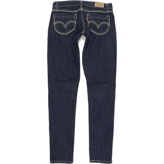 Levi's 524 too Superlow Women Blue Skinny Slim Stretch Jeans W27 L32