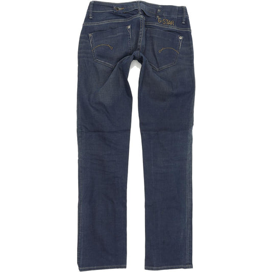 G-Star Midge Women Blue Straight Regular Stretch Jeans W27 L32