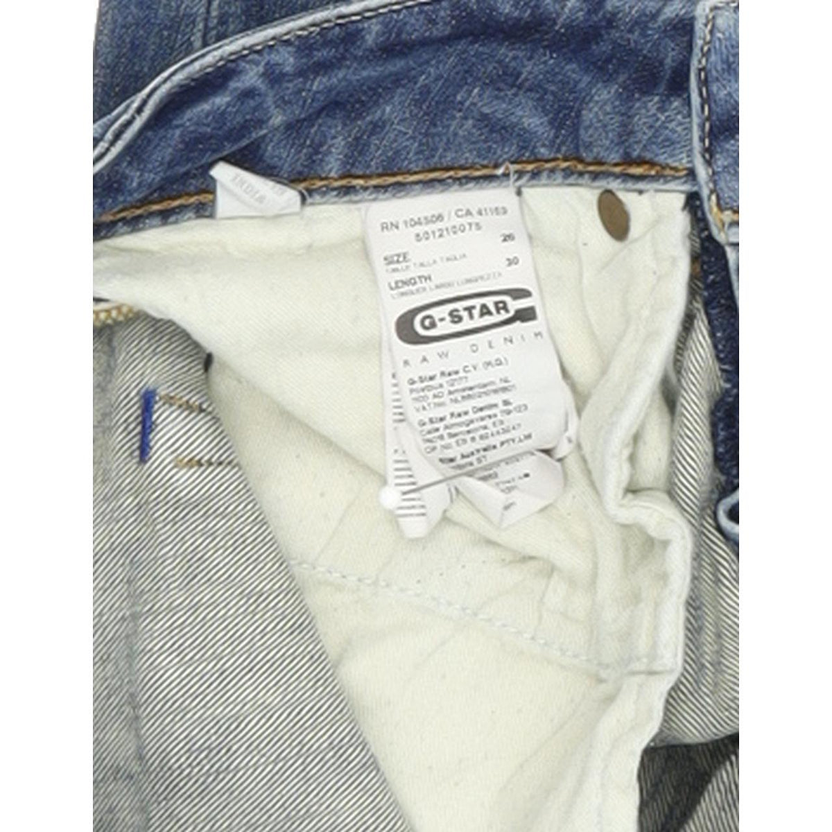G-Star 3301 Women Blue Skinny Slim Stretch Jeans W26 L30