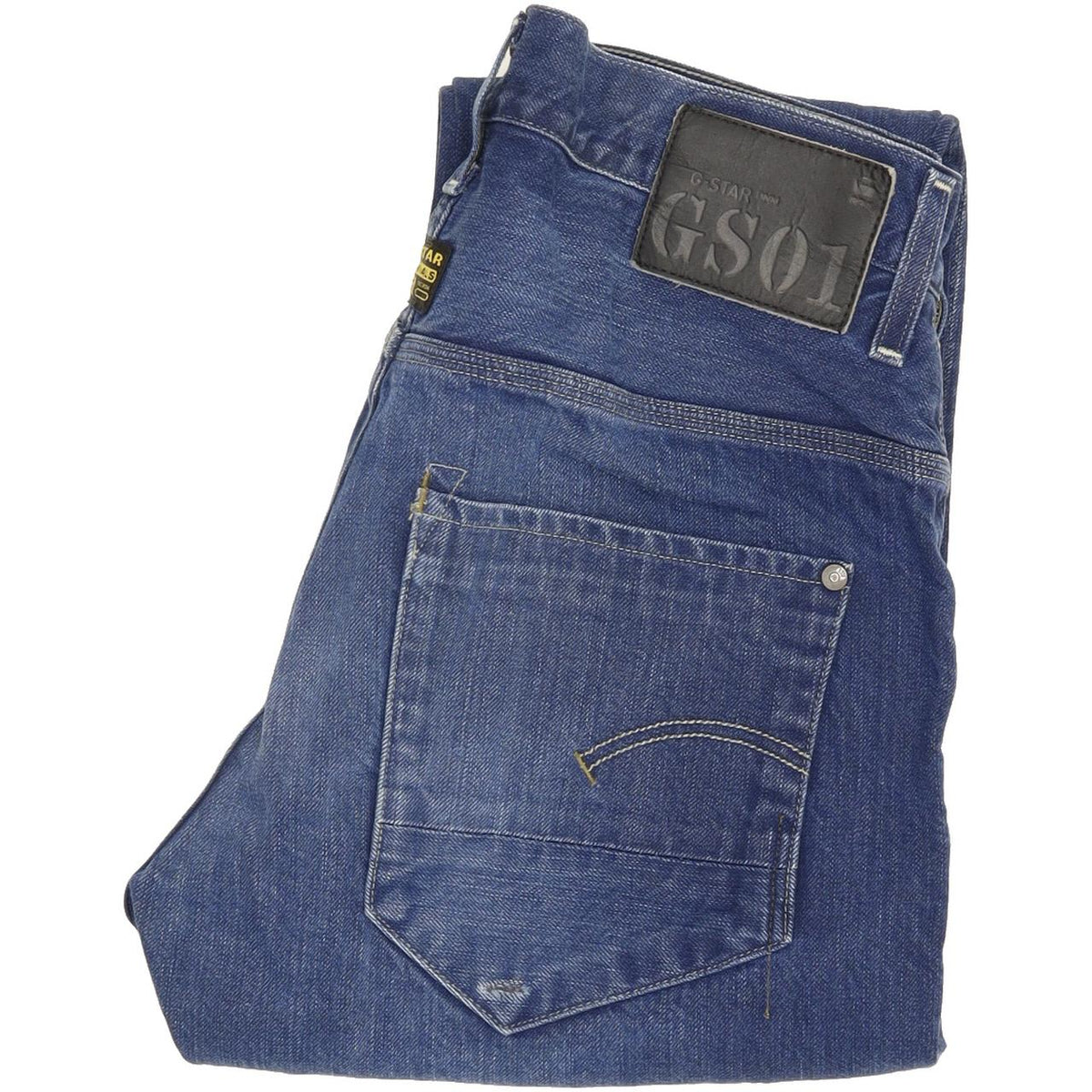 G-Star Men Blue Straight Regular Jeans W28 L31