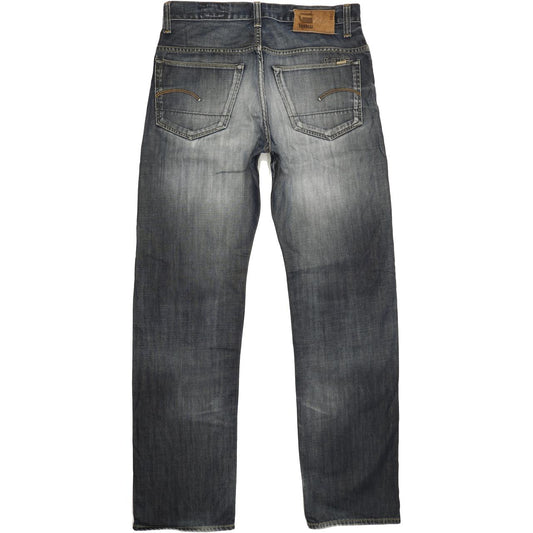 G-Star 3301 Men Blue Straight Loose Jeans W32 L33