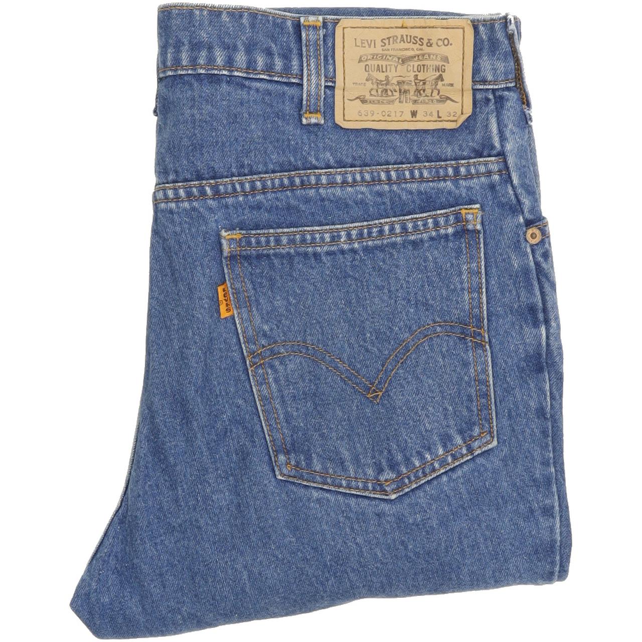 Levi's 639 Men Blue Tapered Regular Jeans W34 L32