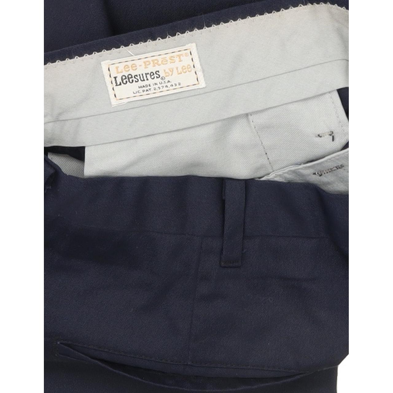 Lee Men Navy Straight Regular Trousers W31 L30