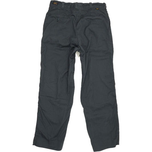 Lee Men Grey Straight Regular Trousers W30 L28