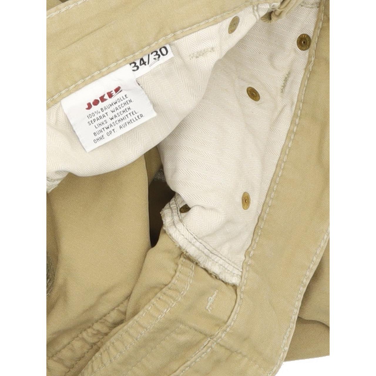 Joker Harlem Walker Men Beige Straight Regular Jeans W34 L30