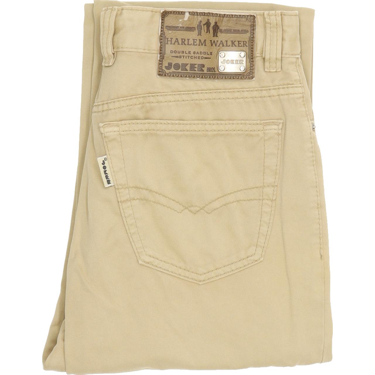 Joker Harlem Walker Men Beige Straight Regular Jeans W31 L32