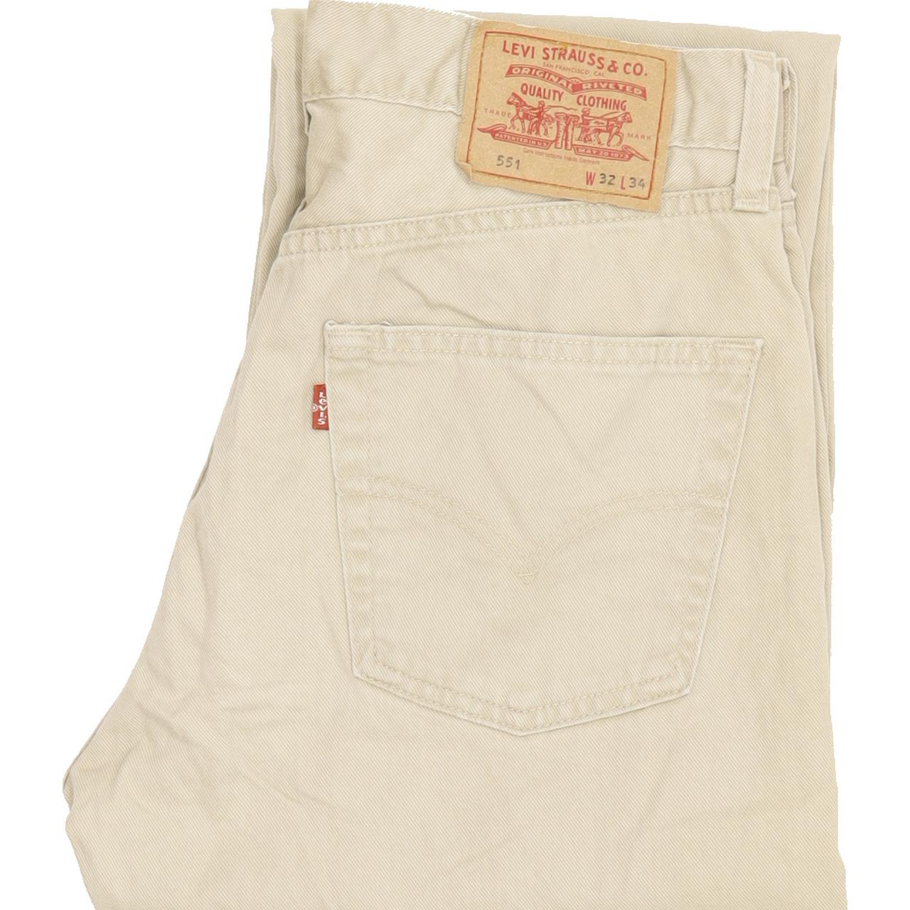 Levi's 551 Men Beige Straight Regular Jeans W31 L33