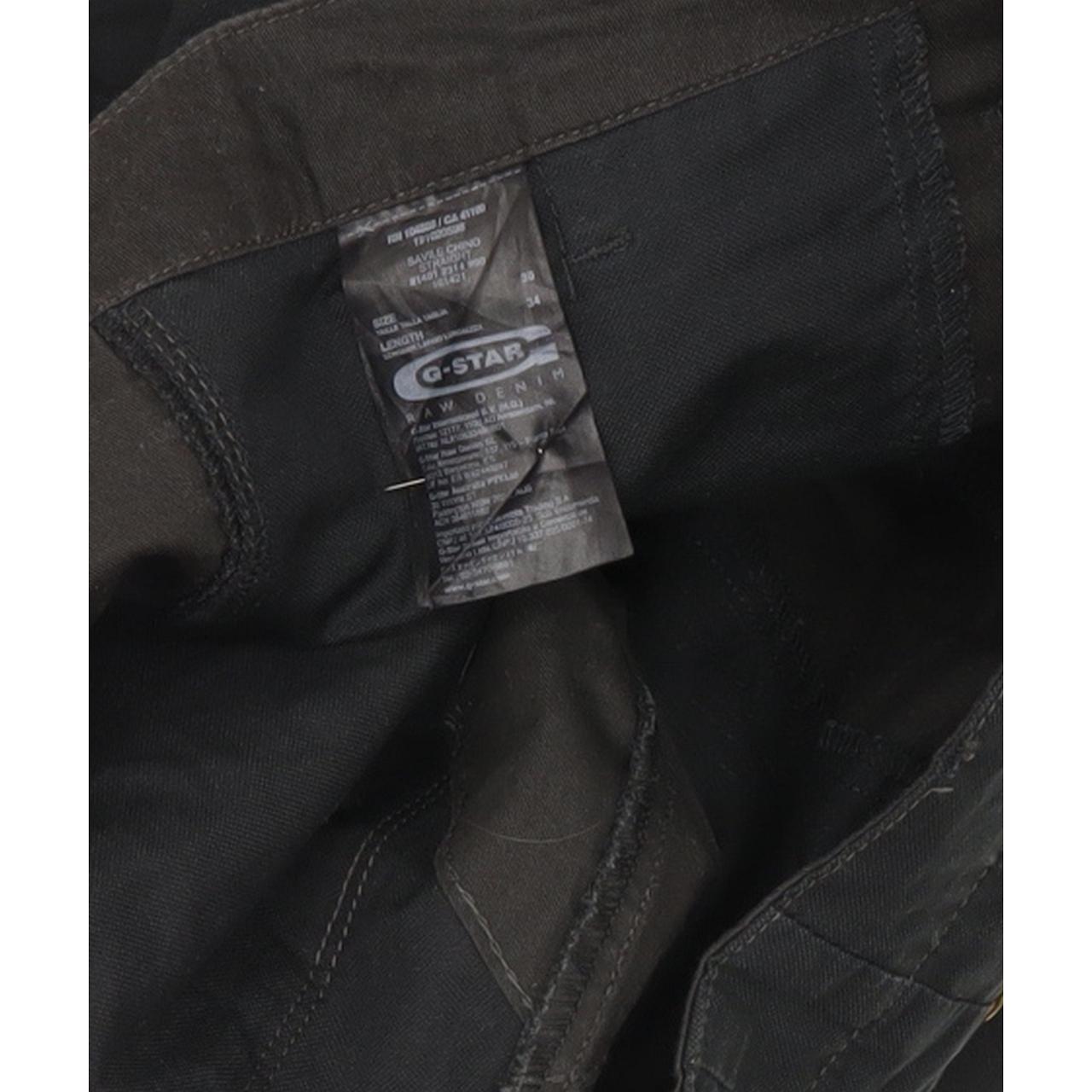G-Star Savile Men Black Straight Regular Chino Jeans W30 L33