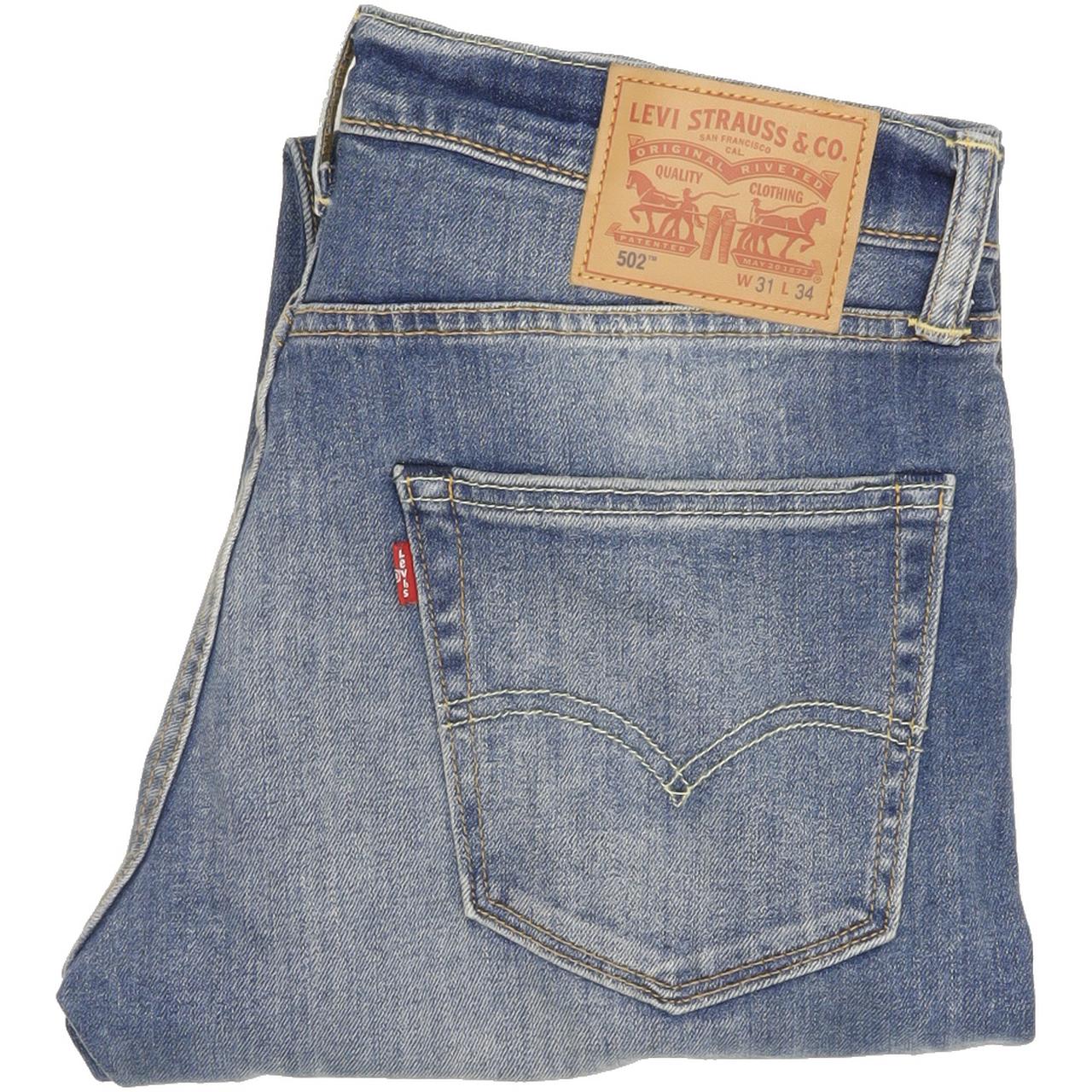 Levi's 502 Men Blue Straight Regular Stretch Jeans W31 L26