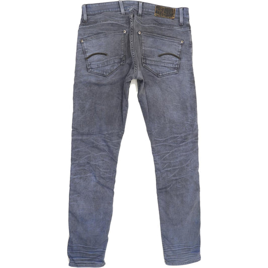 G-Star Revend Men Blue Straight Slim Jeans W34 L32
