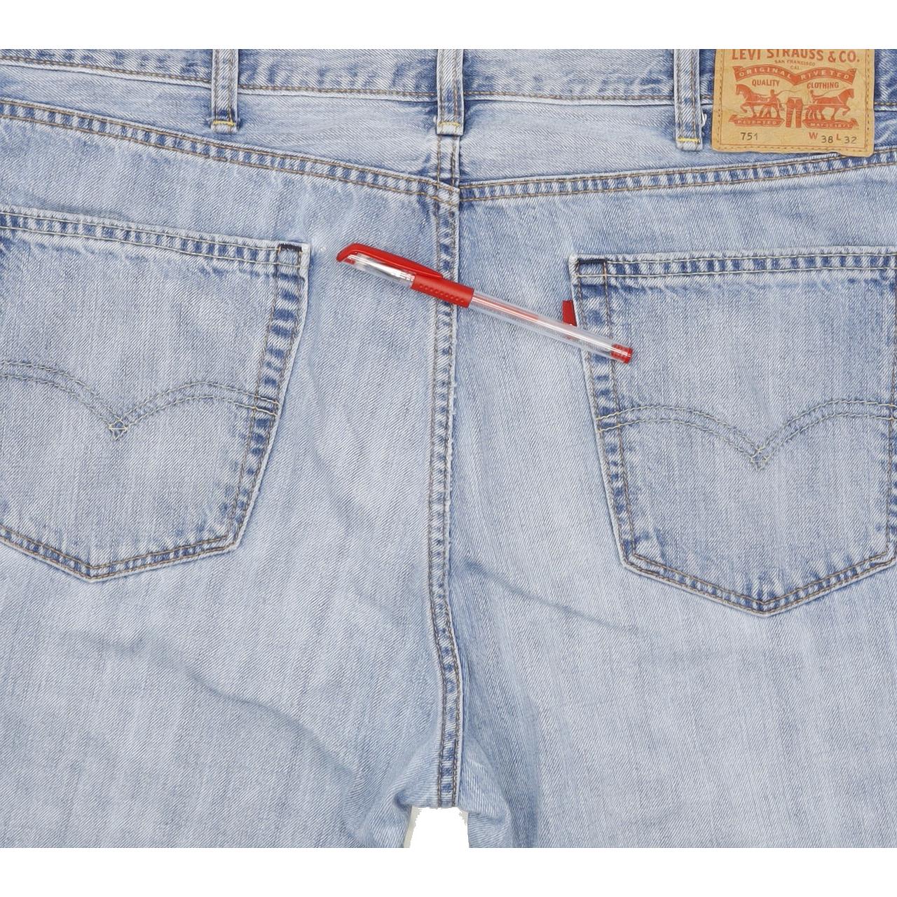 Levi's 751 Men Blue Straight Regular Jeans W38 L31
