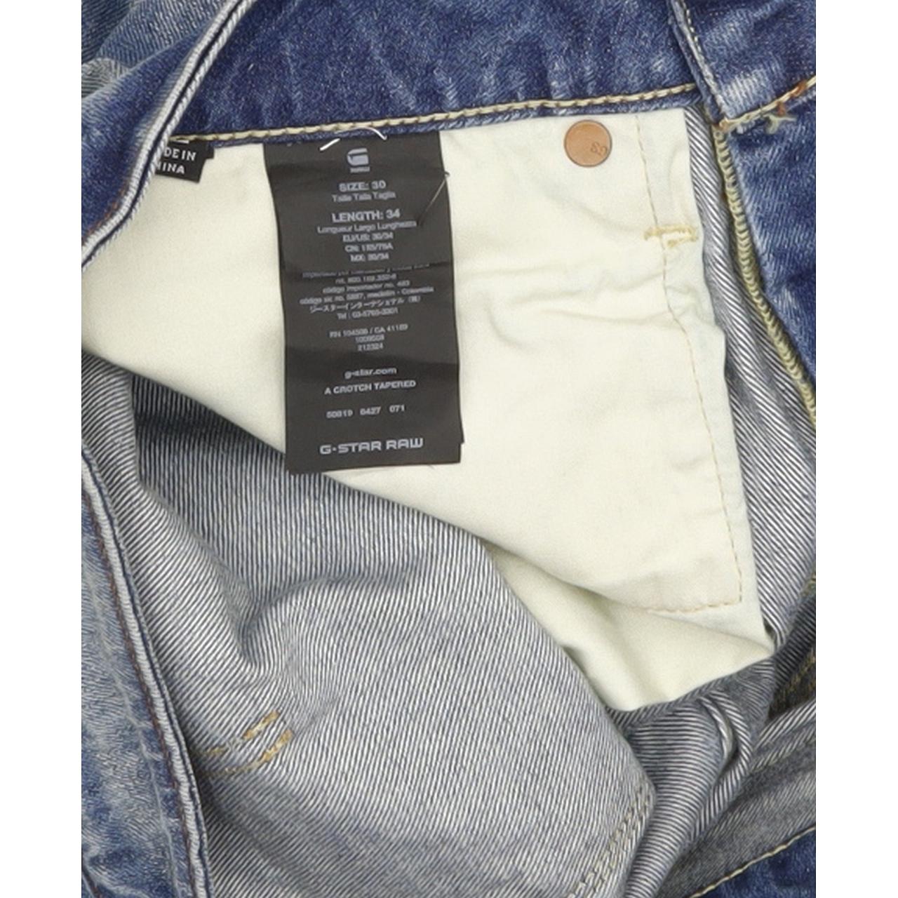 G-Star Crotch Men Blue Tapered Regular Jeans W30 L34