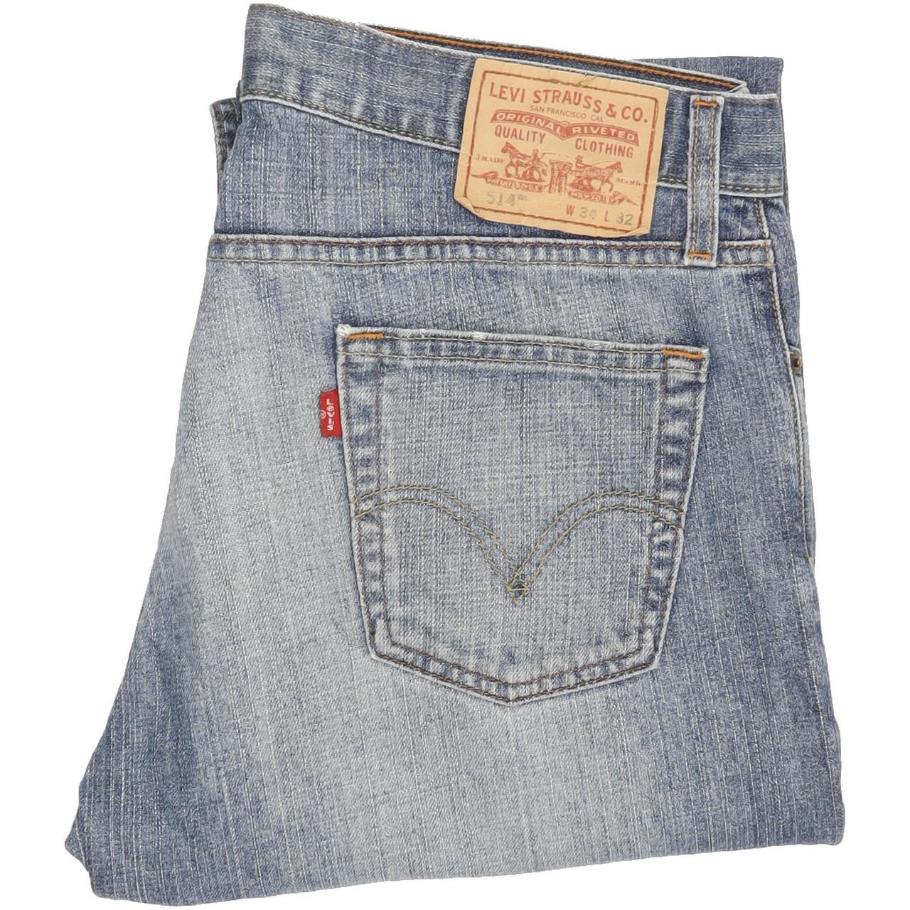 Levi's 514 Men Blue Straight Regular Jeans W34 L29