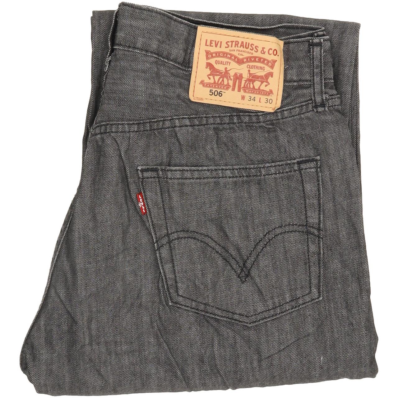 Levi's 506 Men Charcoal Straight Regular Jeans W33 L29