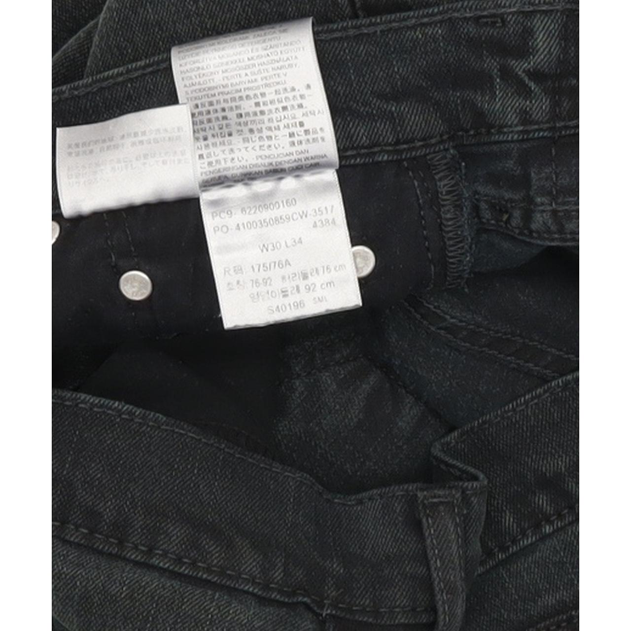 Levi's Men Black Straight Regular Stretch Jeans W30 L33