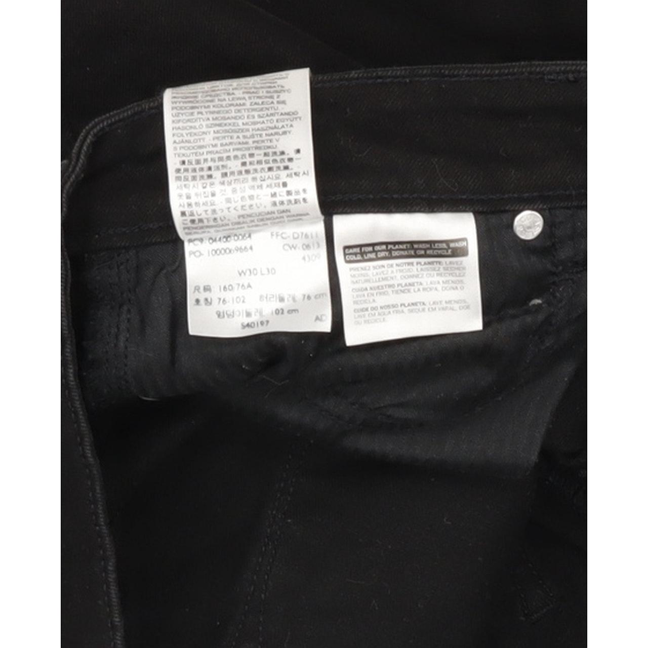 Levi's Slight Curve Women Black Straight Regular Stretch Jeans W30 L30