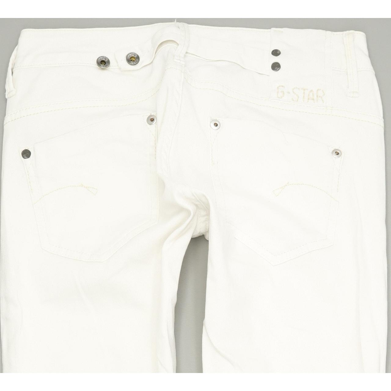 G-Star Women White Skinny Slim Stretch Jeans W26 L32