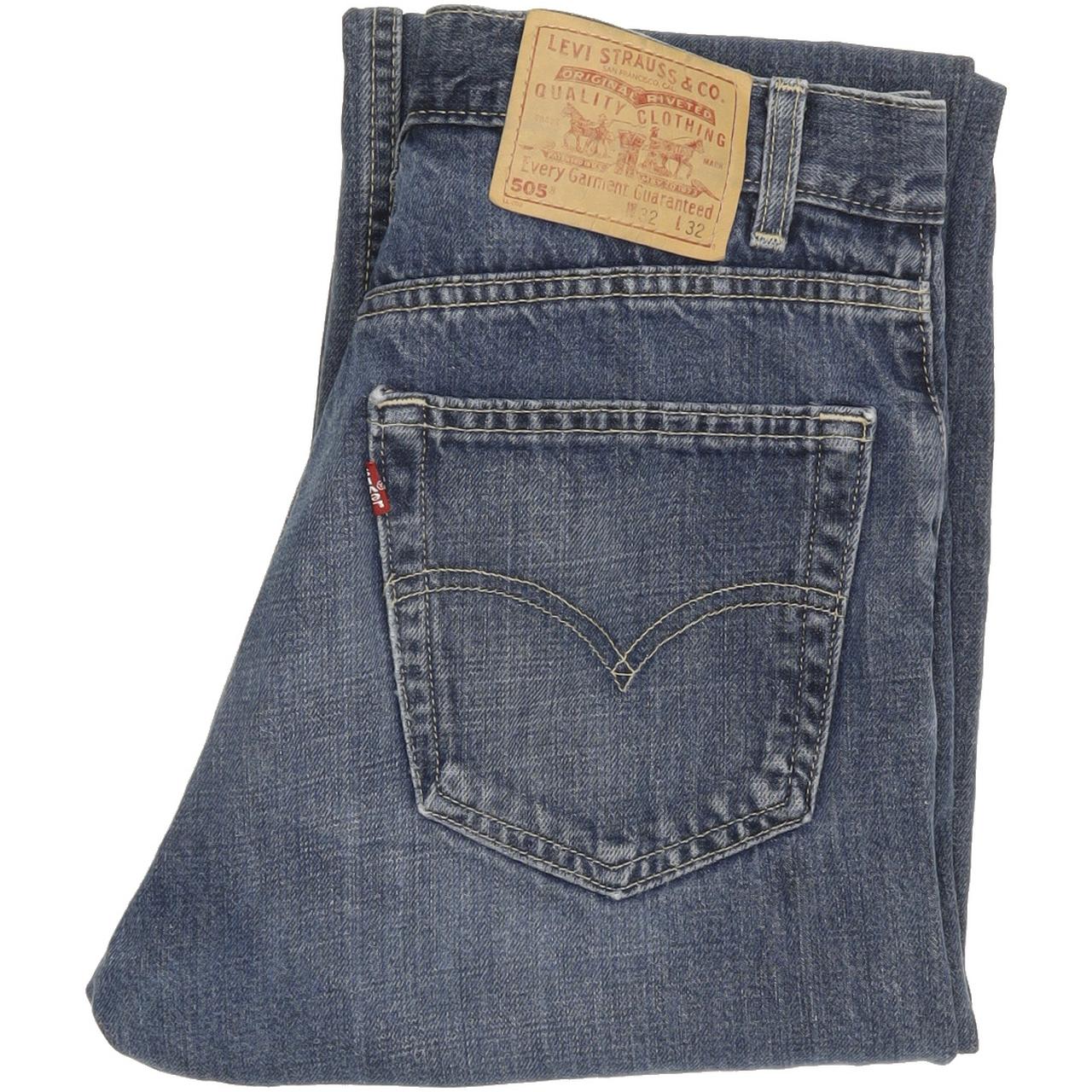 Levi's 505 Men Blue Straight Regular Jeans W32 L32