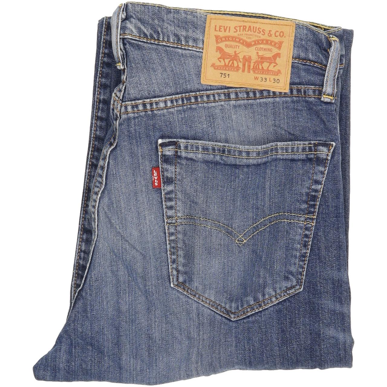Levi's 751 Men Blue Straight Regular Jeans W33 L29