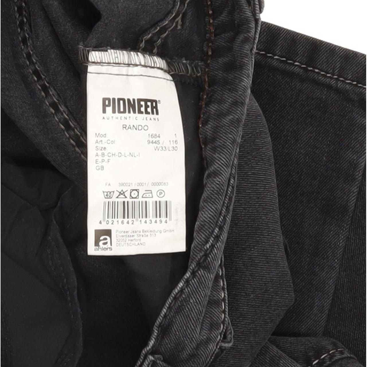 Pioneer Rando Men Charcoal Straight Regular Stretch Jeans W33 L30