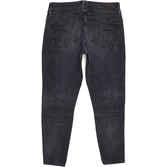 G-Star Lynn Mid Women Black Skinny Slim Stretch Jeans W30 L25