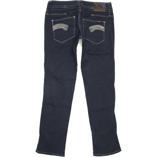 G-Star Heller Women Blue Straight Slim Stretch Jeans W29 L29