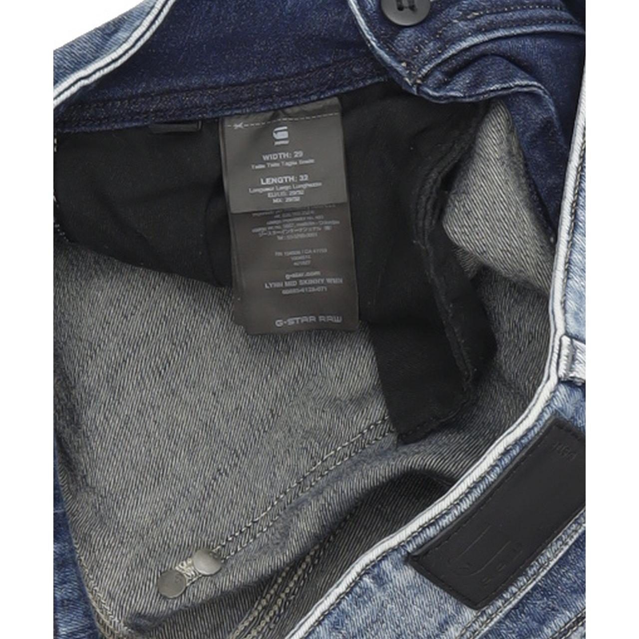 G-Star Lynn Mid Women Blue Skinny Slim Stretch Jeans W29 L32