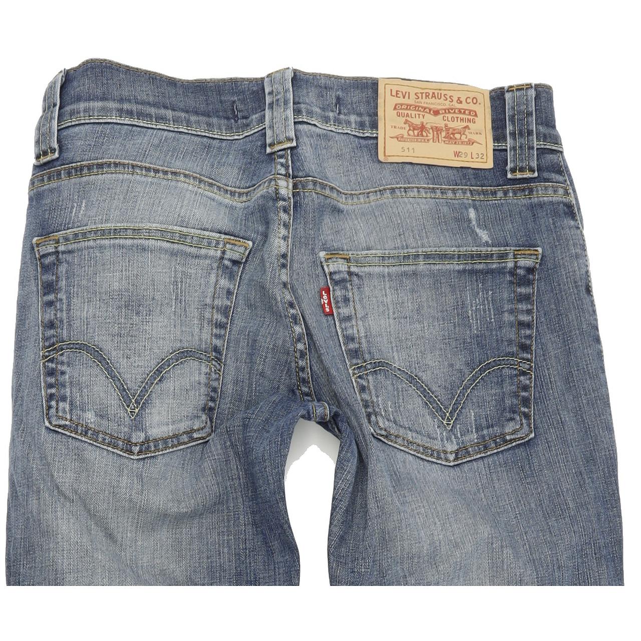 Levi's 511 Men Blue Straight Slim Stretch Jeans W29 L32