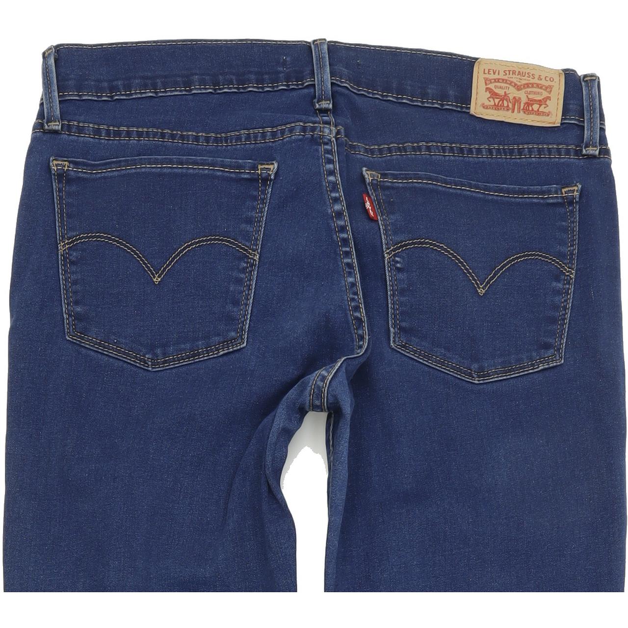 Levi's 710 Super Women Blue Skinny Slim Stretch Jeans W30 L32