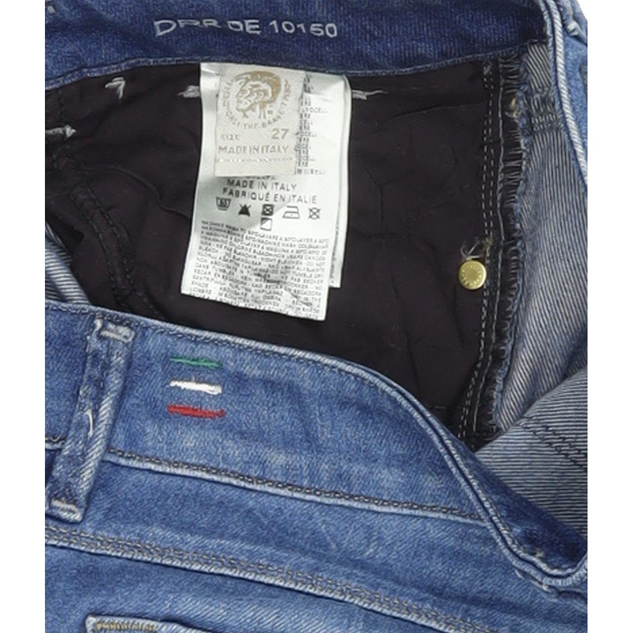 Diesel Lowette 008PZ Women Blue Straight Slim Stretch Jeans W27 L32