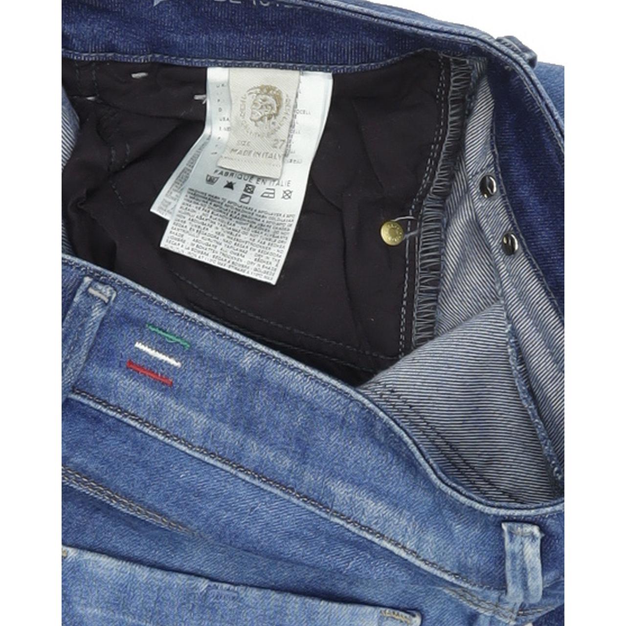 Diesel Lowette 008PZ Blue Straight Slim Stretch Jeans W27 L32