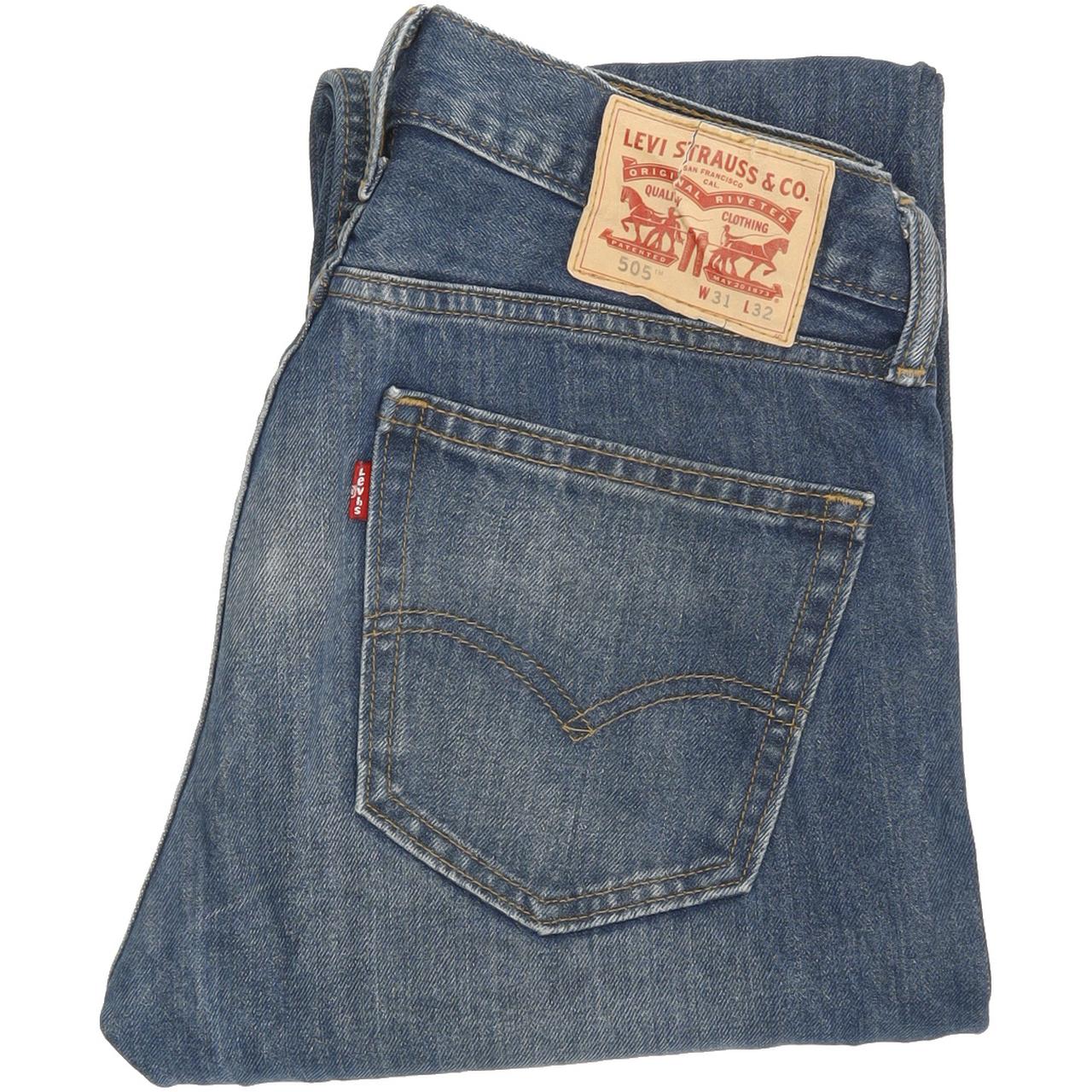 Levi's 505 Men Blue Straight Regular Jeans W31 L31