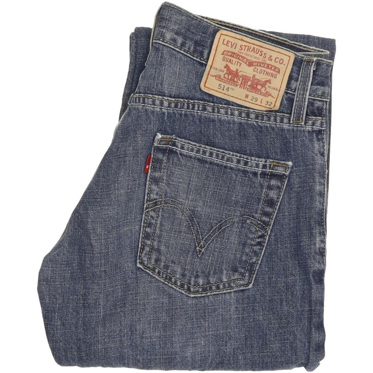 Levi's 514 Men Blue Straight Slim Jeans W29 L32