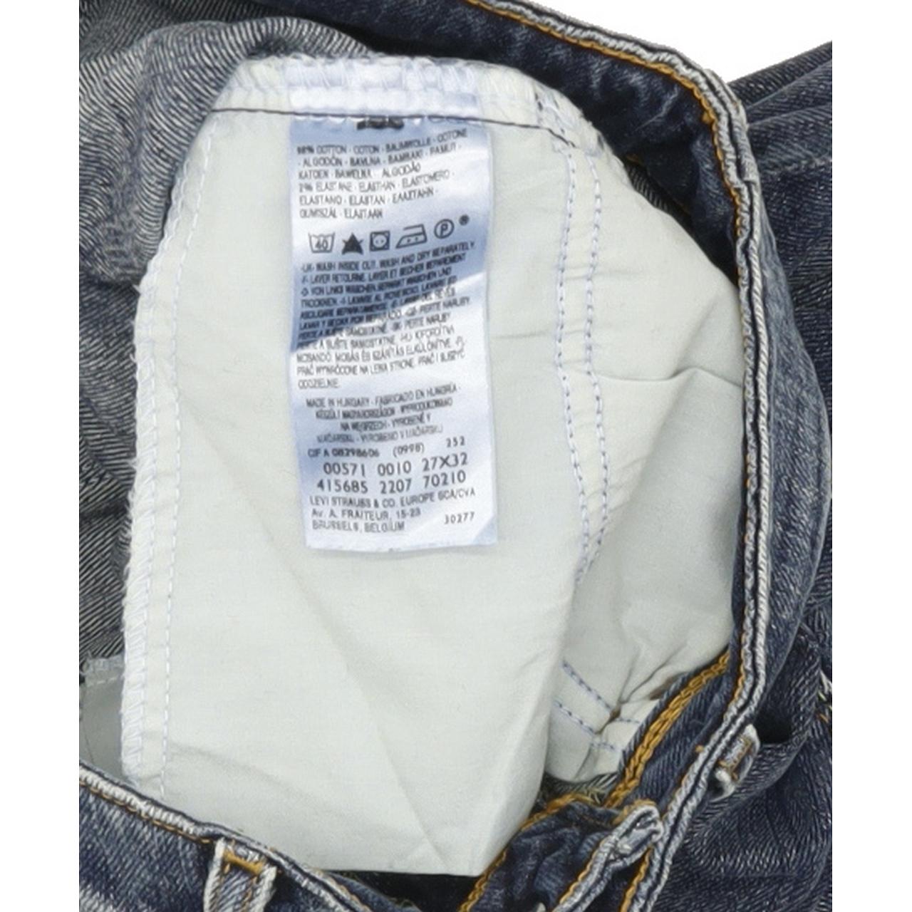 Levi's 571 Men Blue Straight Slim Stretch Jeans W27 L31