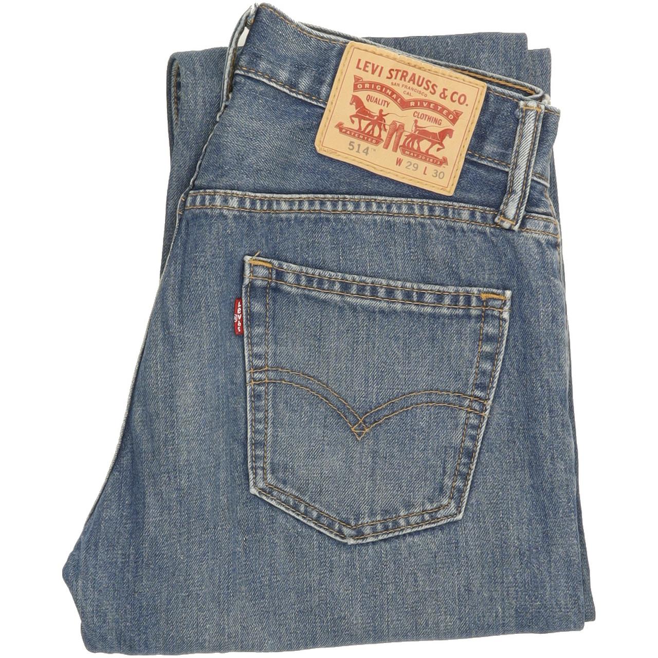 Levi's 514 Men Blue Straight Slim Jeans W29 L29
