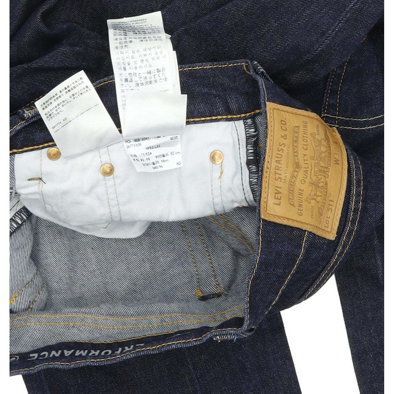 Levi's 511 Men Blue Straight Slim Jeans W32 L32