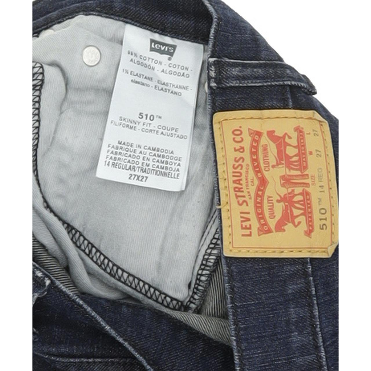 Levi's 510 Kids Blue Skinny Slim Stretch Jeans W27 L27