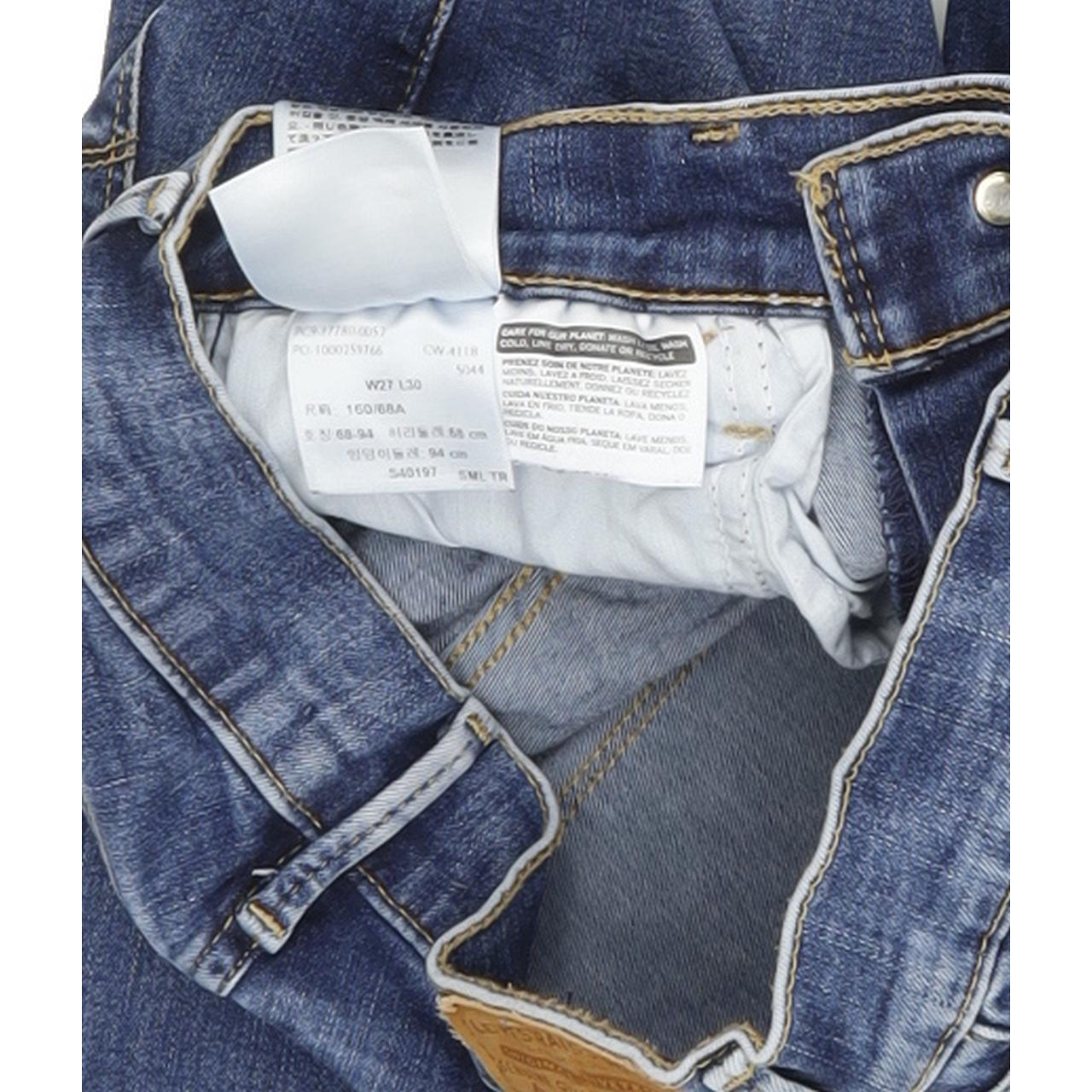 Levi's 710 Women Blue Skinny Slim Stretch Jeans W27 L30