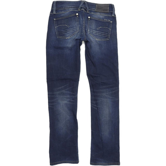 G-Star Lynn Women Blue Straight Regular Stretch Jeans W26 L30