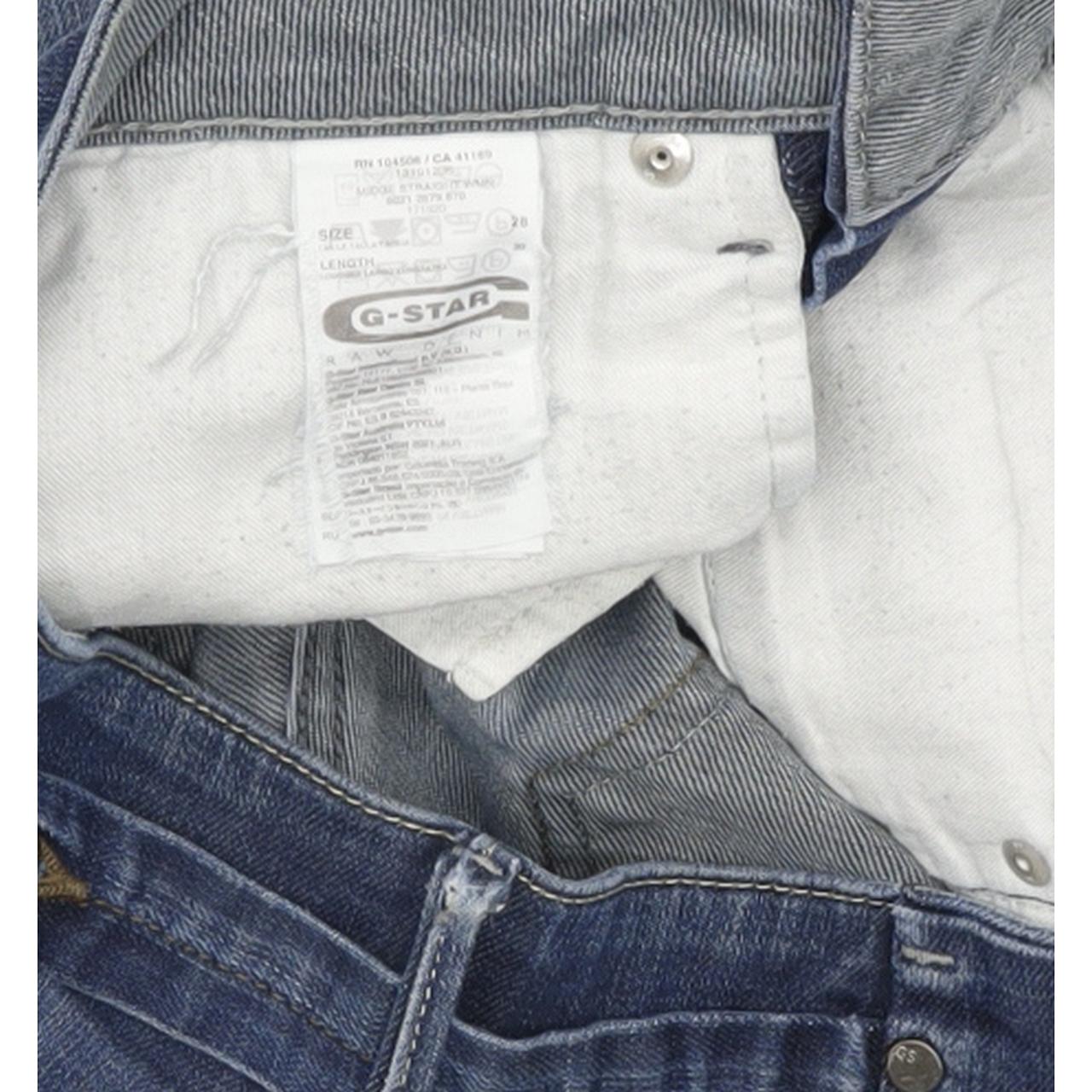 G-Star Midge Women Blue Straight Slim Stretch Jeans W28 L29