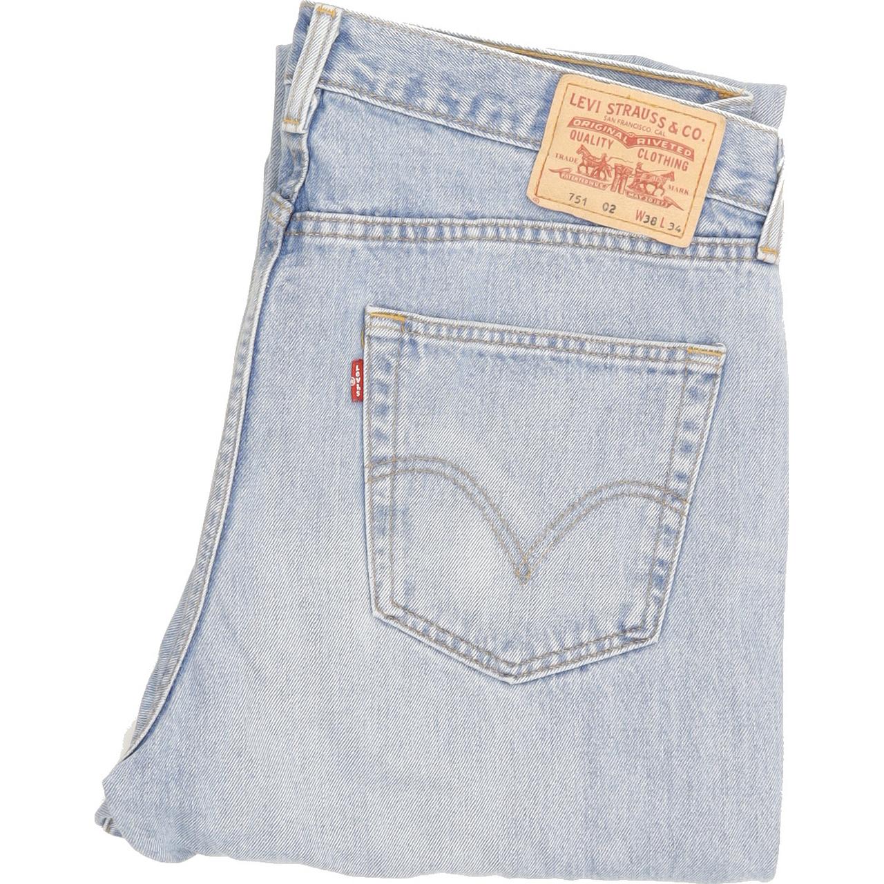 Levi's 751 Men Blue Straight Regular Jeans W38 L34