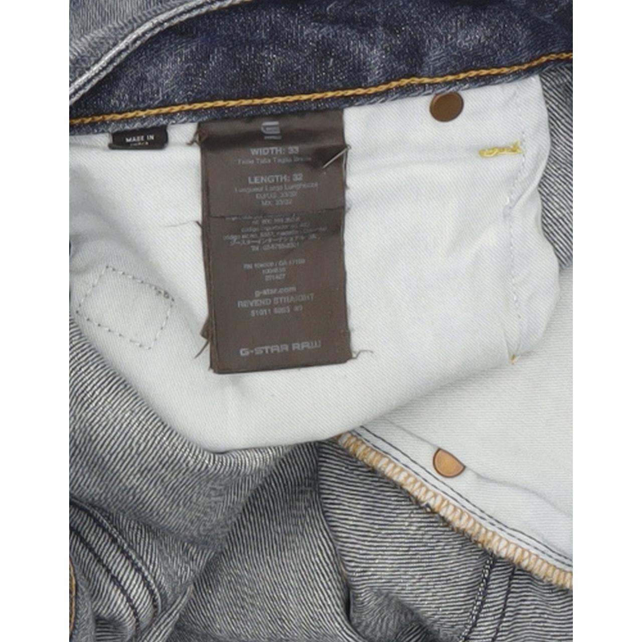 G-Star Revend Men Blue Straight Regular Jeans W33 L31