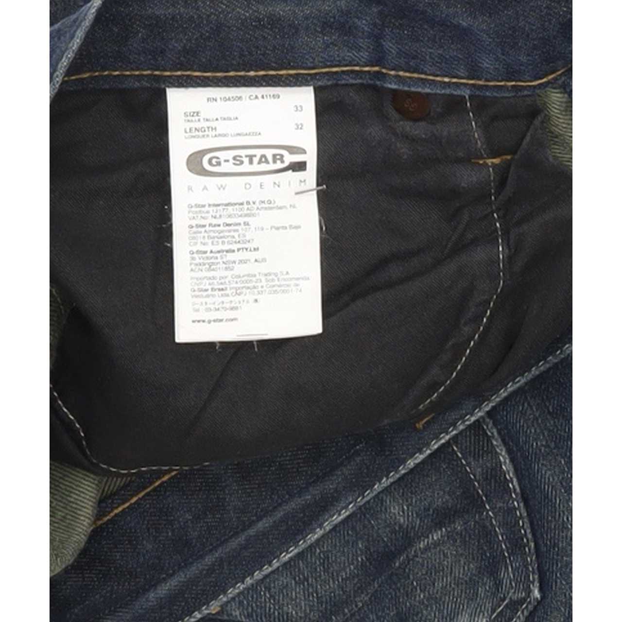 G-Star 3301 Men Blue Straight Loose Jeans W33 L31