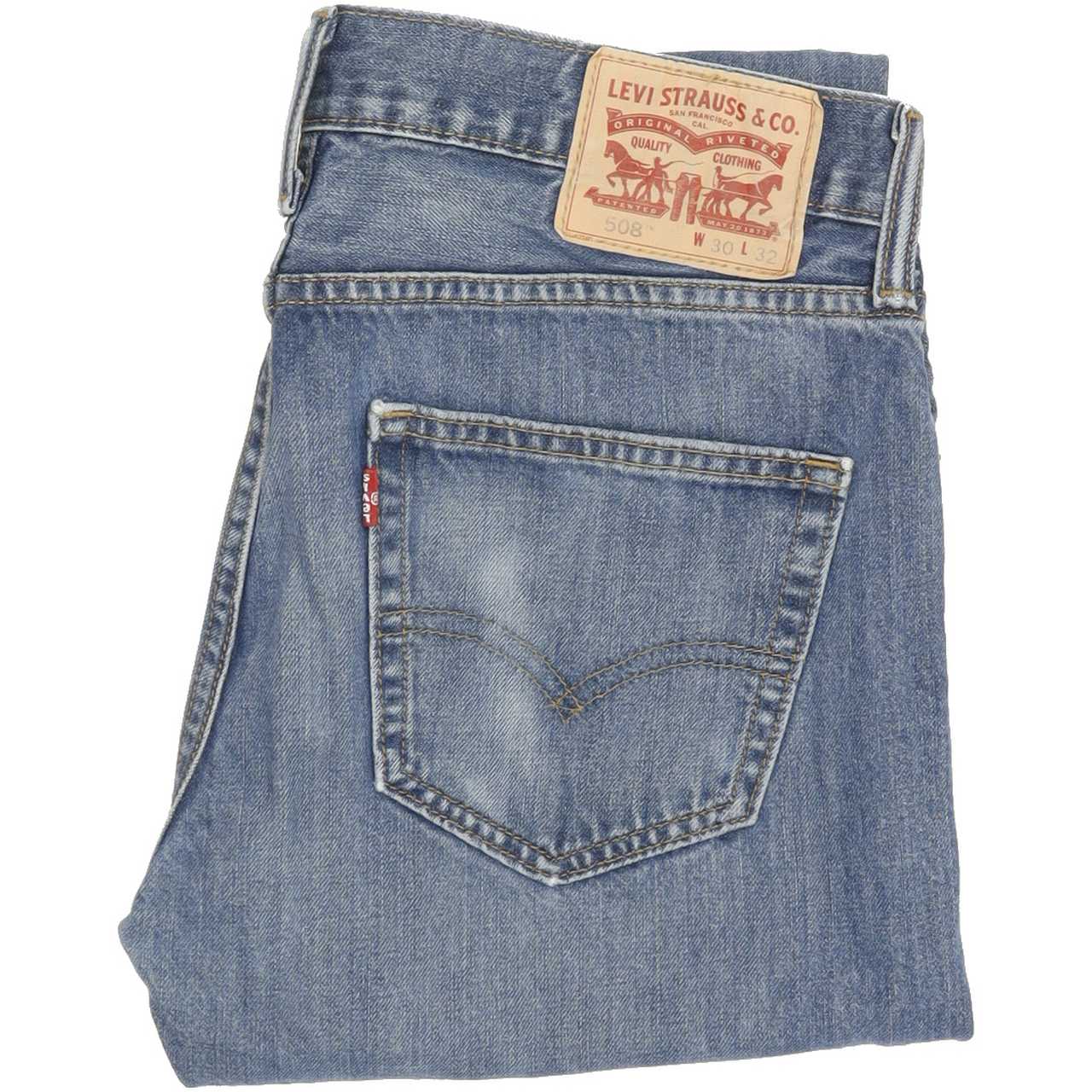 Levi's 508 Men Blue Tapered Regular Jeans W30 L31