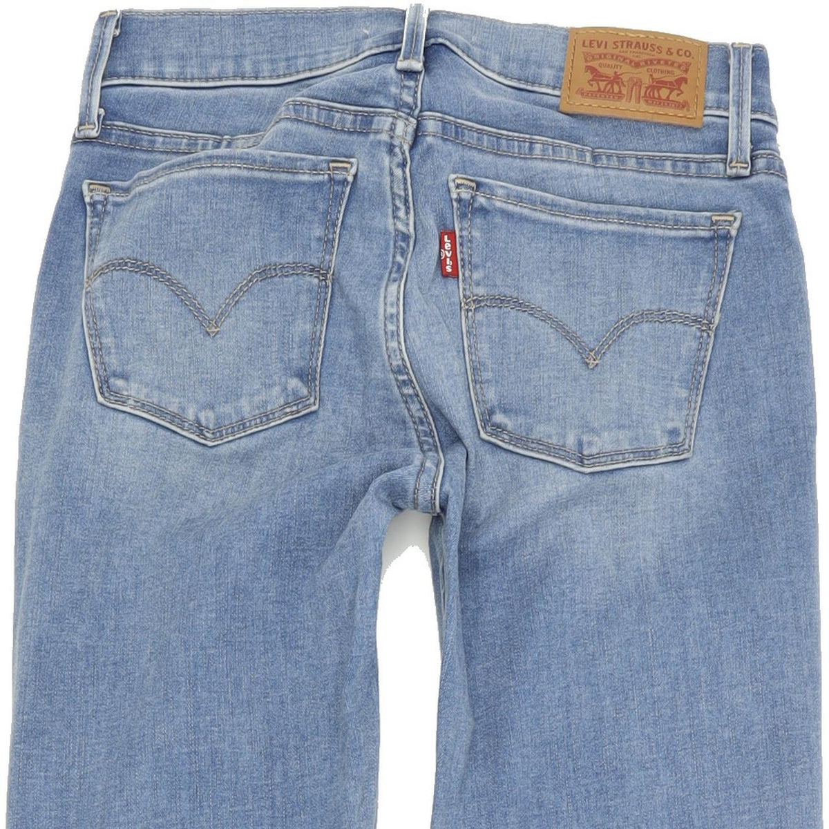 Levi's 710 Super Women Blue Skinny Slim Stretch Jeans W25 L32
