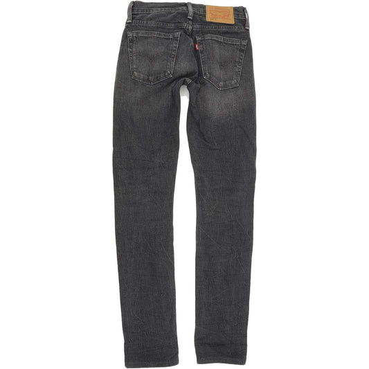 Levi's 505 Women Charcoal Skinny Slim Stretch Jeans W24 L32