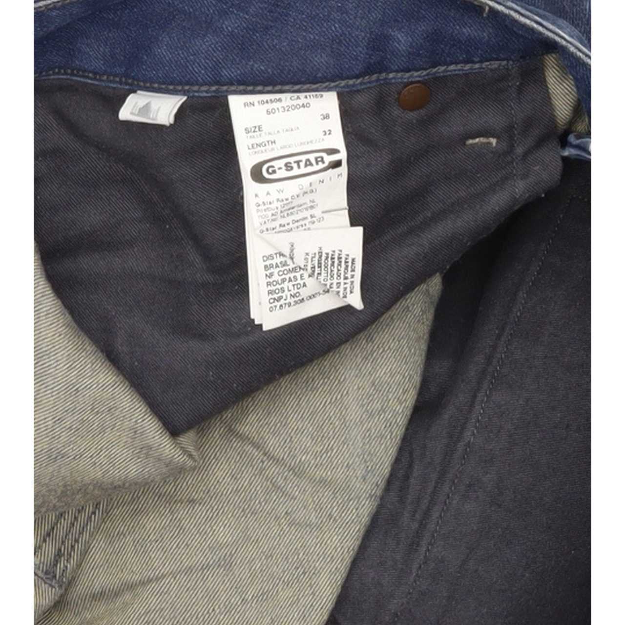G-Star Morris Men Blue Straight Slim Jeans W38 L31