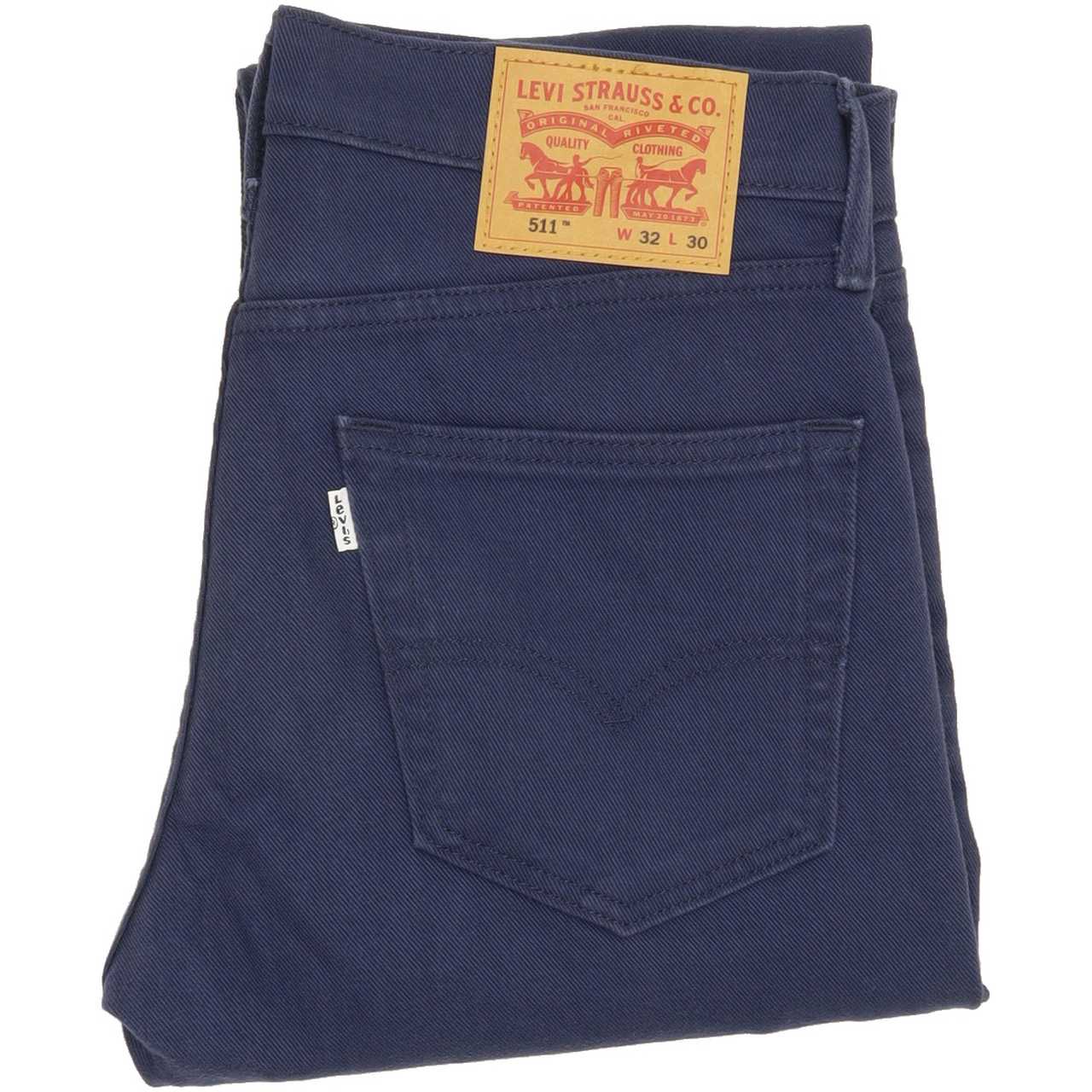 Levi's 511 Men Blue Straight Slim Stretch Jeans W32 L30