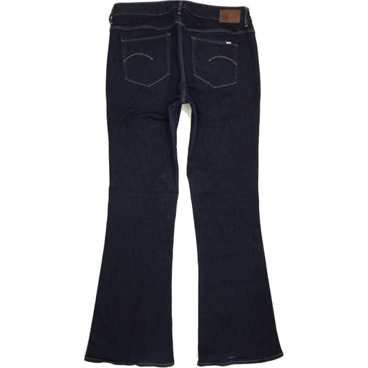 G-Star 3301 High Women Blue Flared Regular Jeans W33 L33