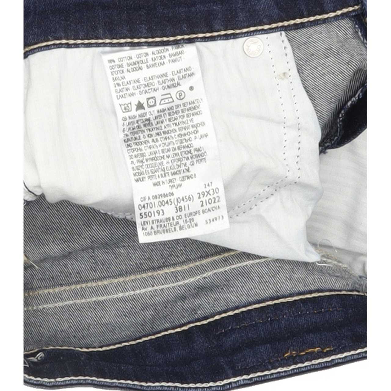 Levi's Demi Curve Women Blue Straight Slim Stretch Jeans W29 L29